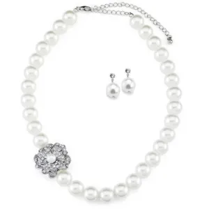 Maisie Colored Pearl Necklace and Earring Set