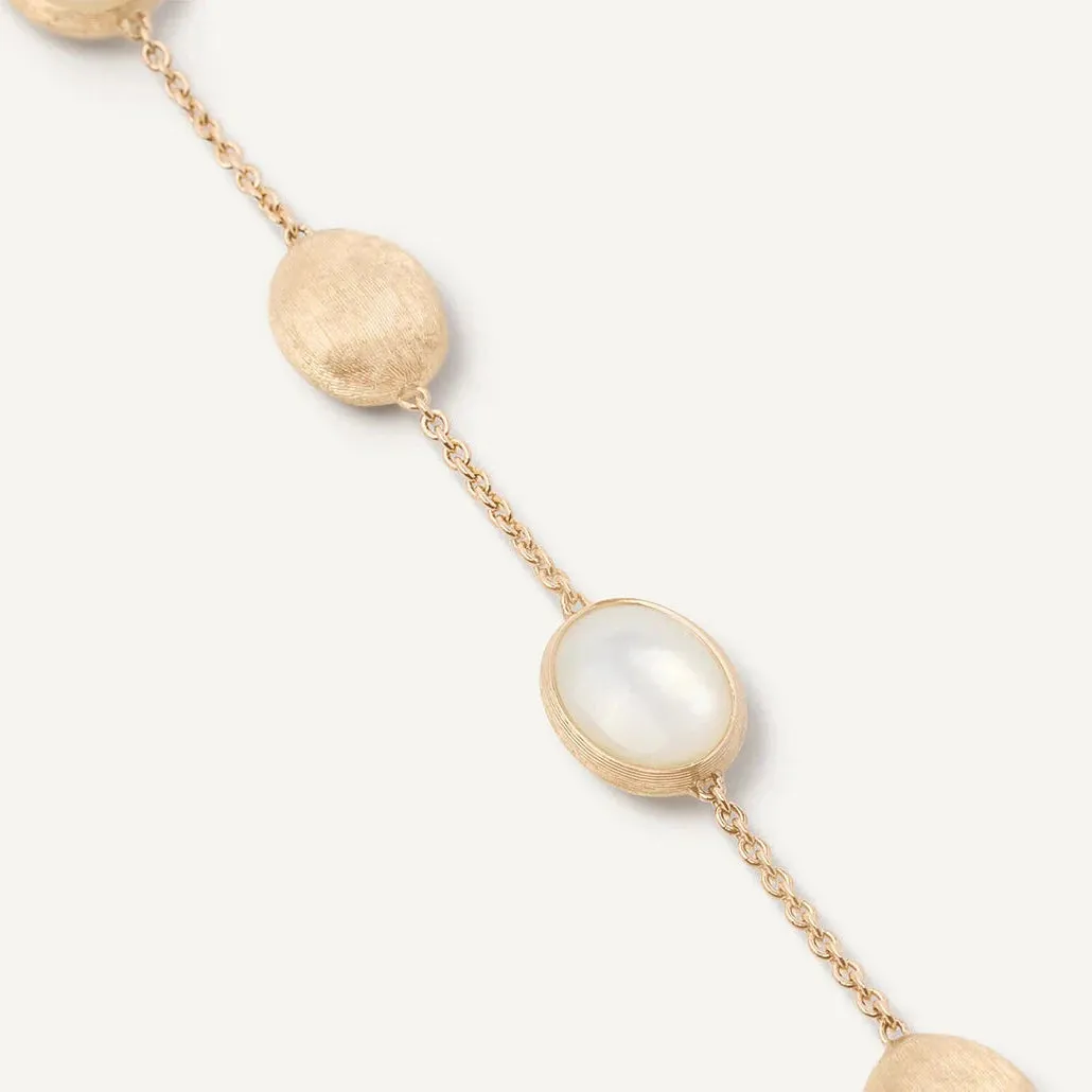 Marco Bicego Sivigila Collection 18K Yellow Gold, Mother of Pearl Bead Bracelet