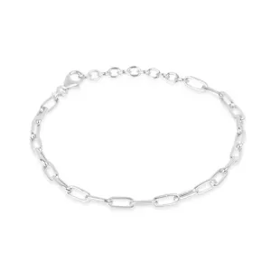 Men's Paperclip Chain Bracelet | Silver