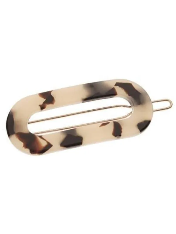 Mini Oval Tige Boule Barrette