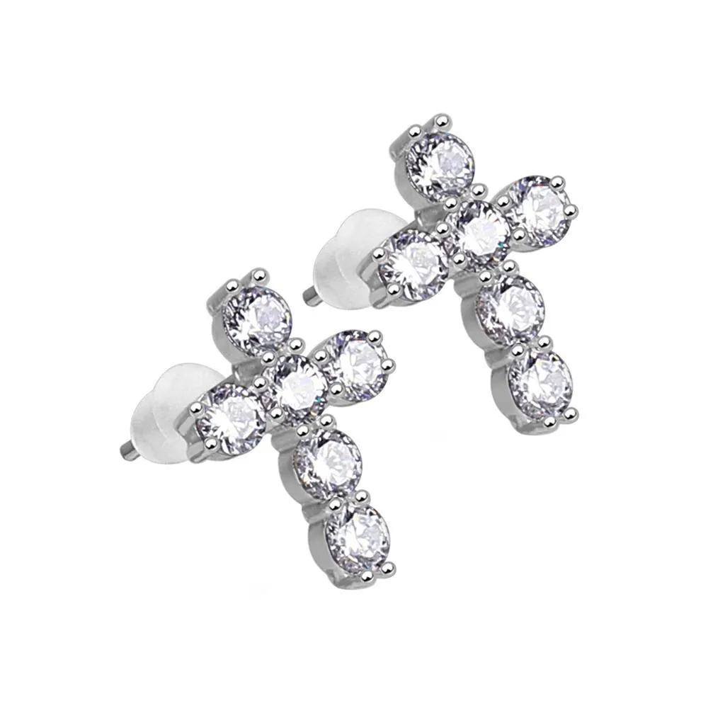 Mister Crucis Stud Earrings - 925