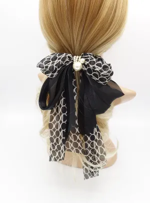 mix and match organza multi layered hair bow