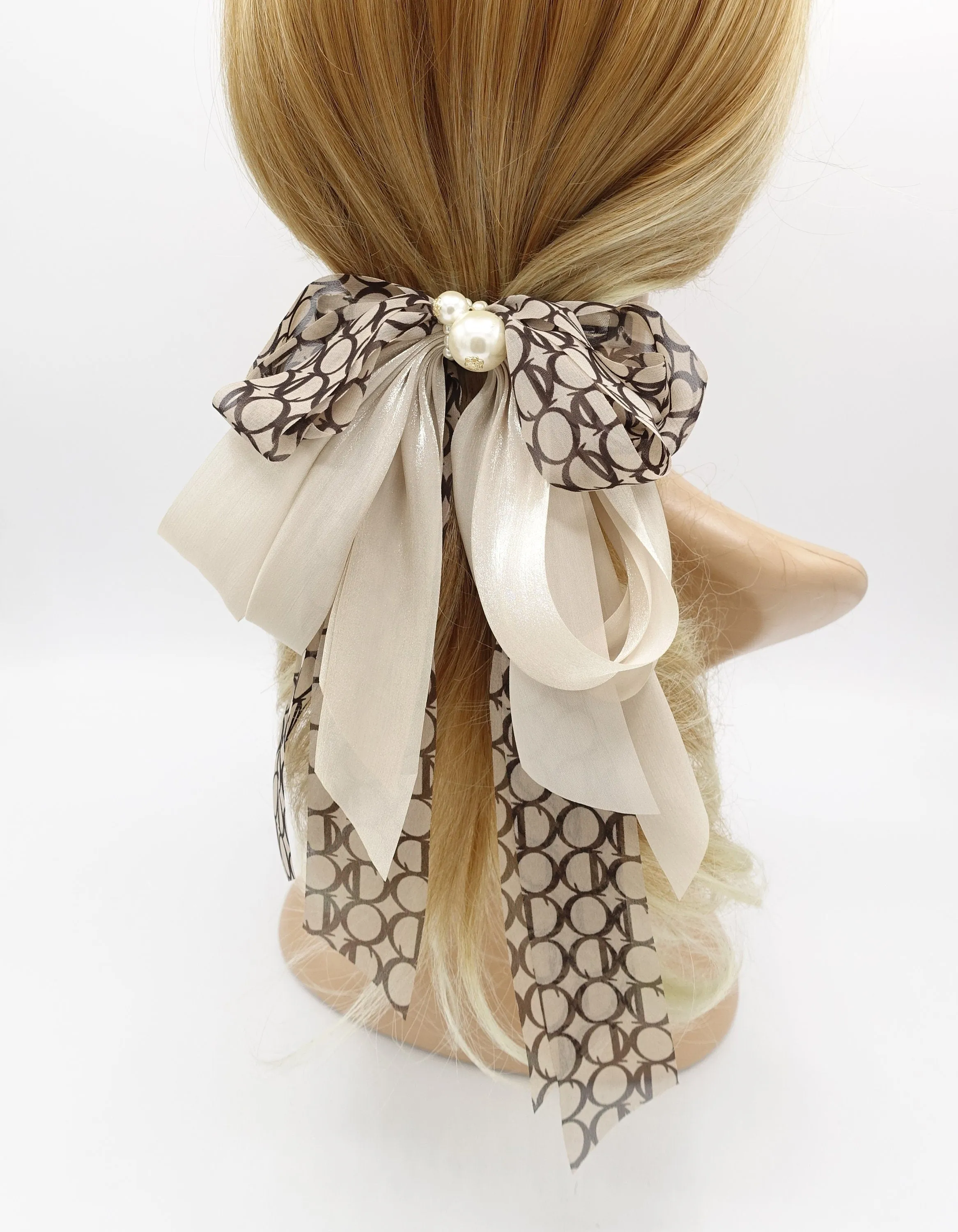 mix and match organza multi layered hair bow