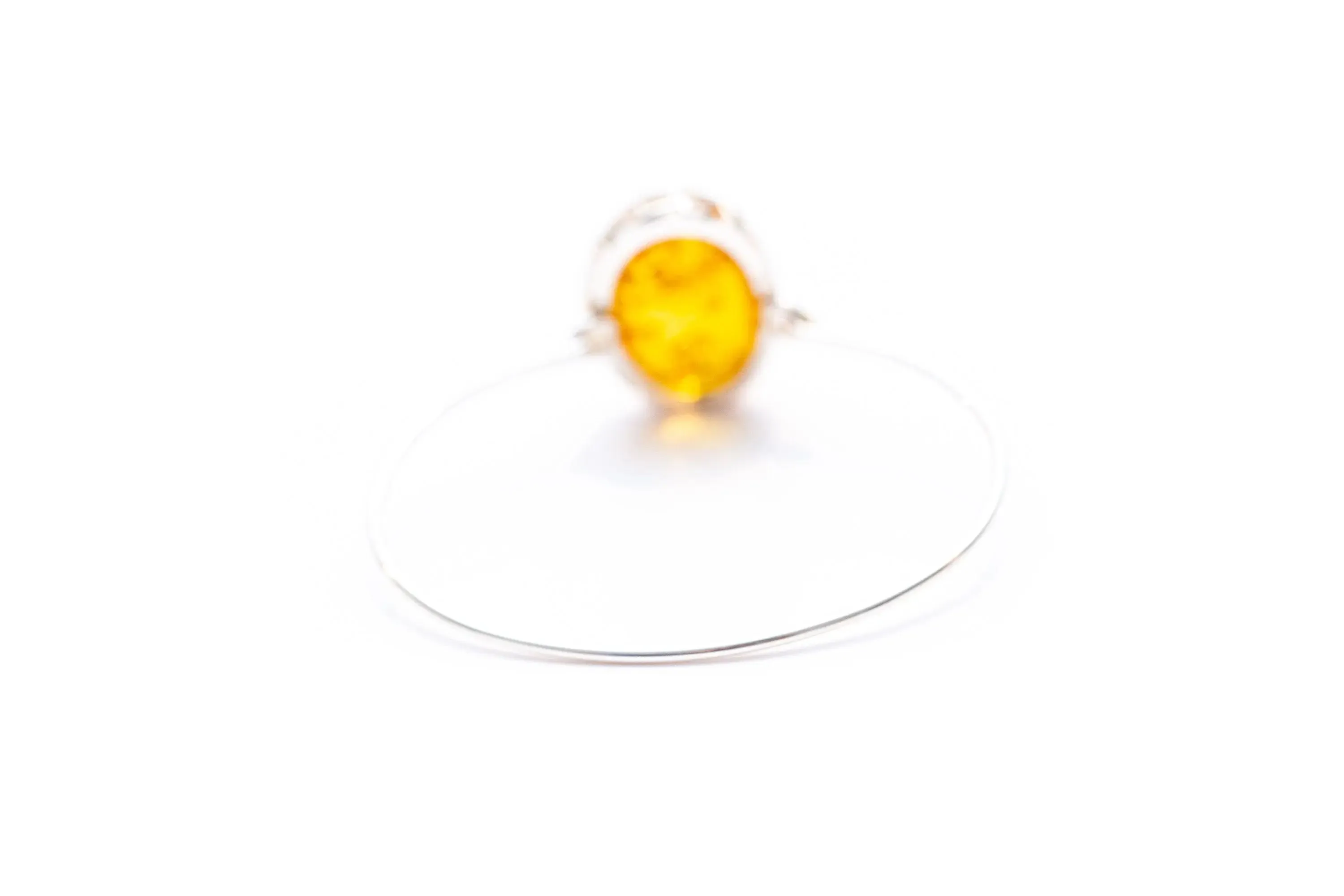 Modern Baltic Amber Fixed Bangle