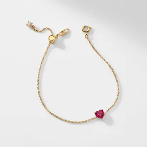 MODERN LOVE RUBY SMALL HEART BRACELET