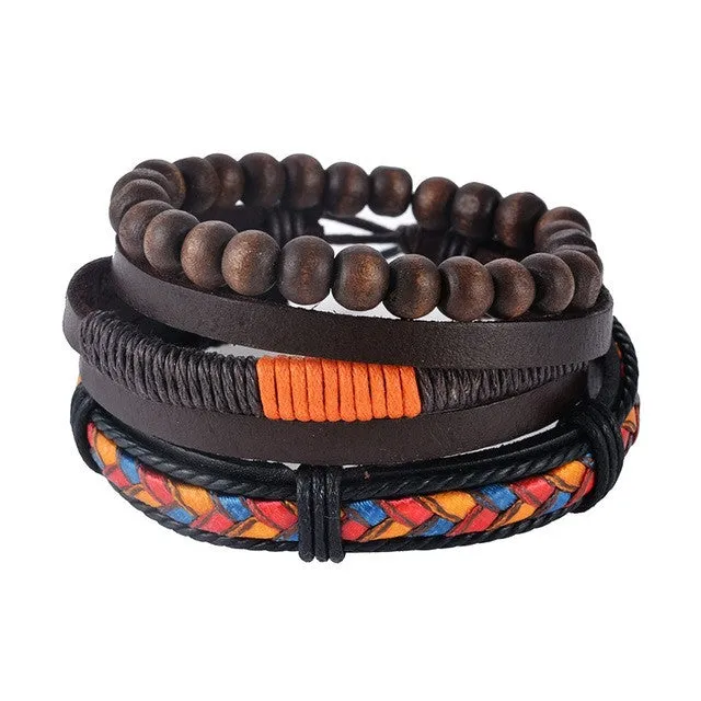 Multilayer Leather Boho Bracelet