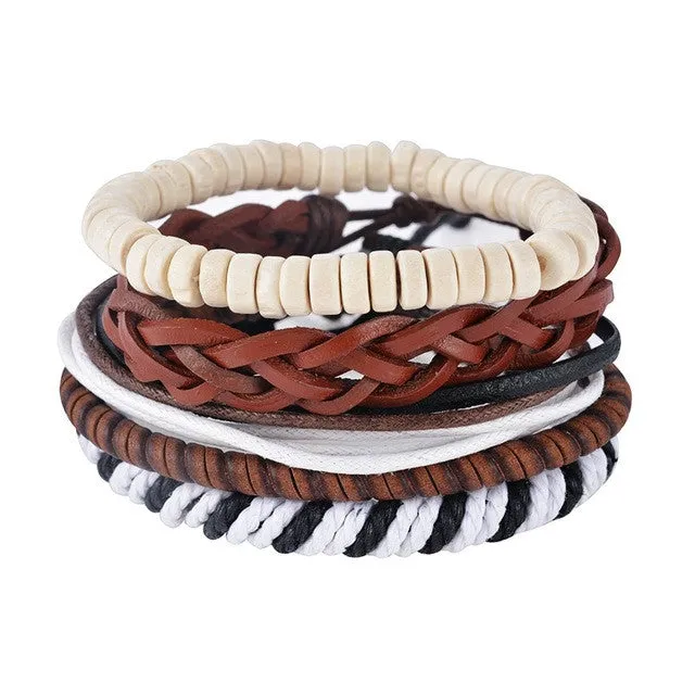 Multilayer Leather Boho Bracelet