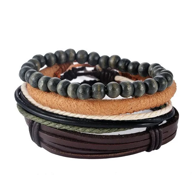 Multilayer Leather Boho Bracelet