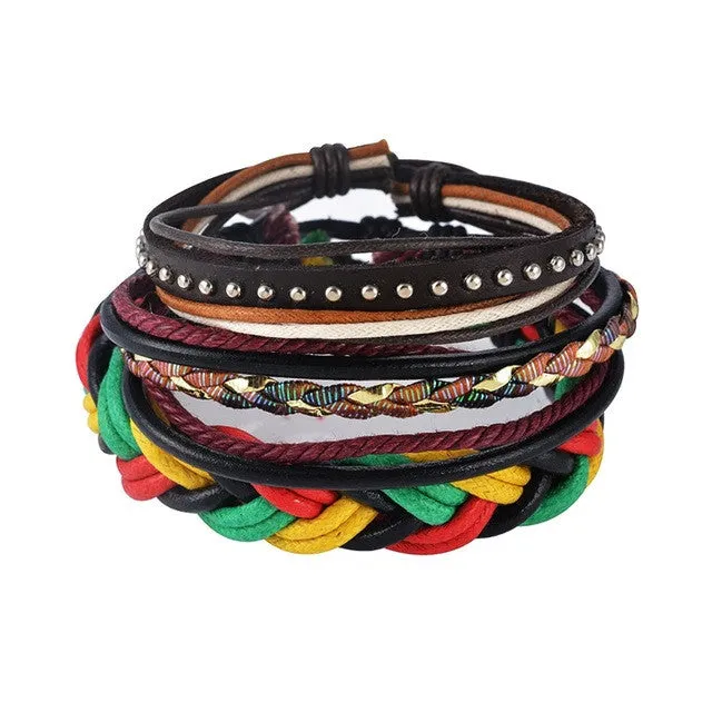 Multilayer Leather Boho Bracelet