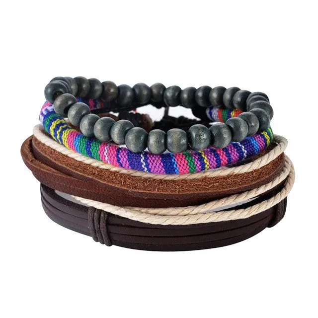 Multilayer Leather Boho Bracelet