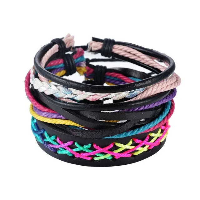 Multilayer Leather Boho Bracelet