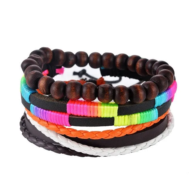 Multilayer Leather Boho Bracelet