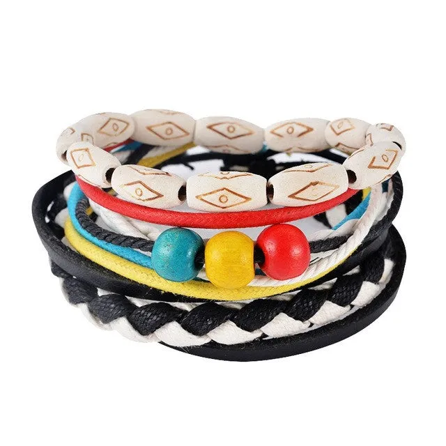 Multilayer Leather Boho Bracelet