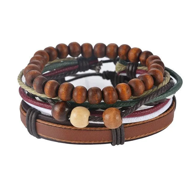 Multilayer Leather Boho Bracelet