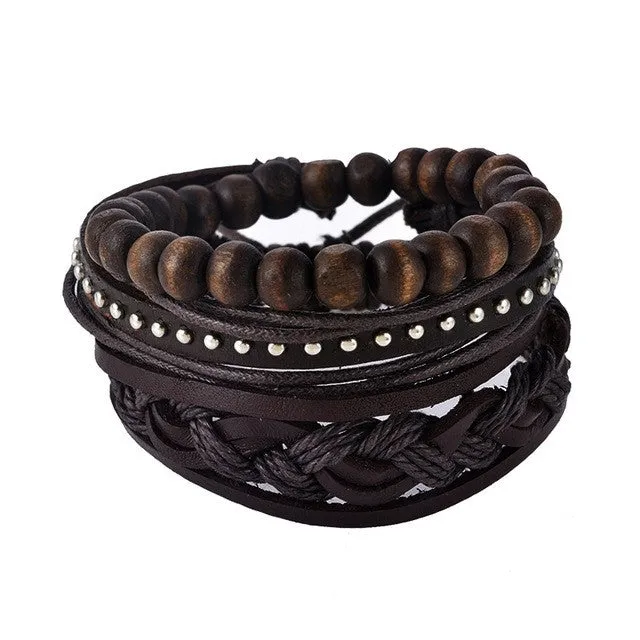 Multilayer Leather Boho Bracelet