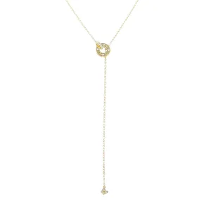 Necklace in Yellow Gold with Diamonds