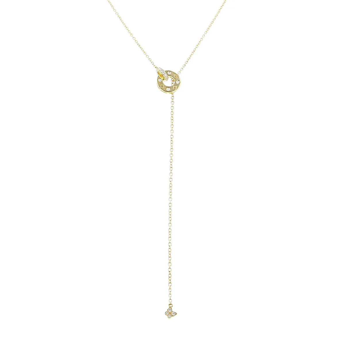 Necklace in Yellow Gold with Diamonds