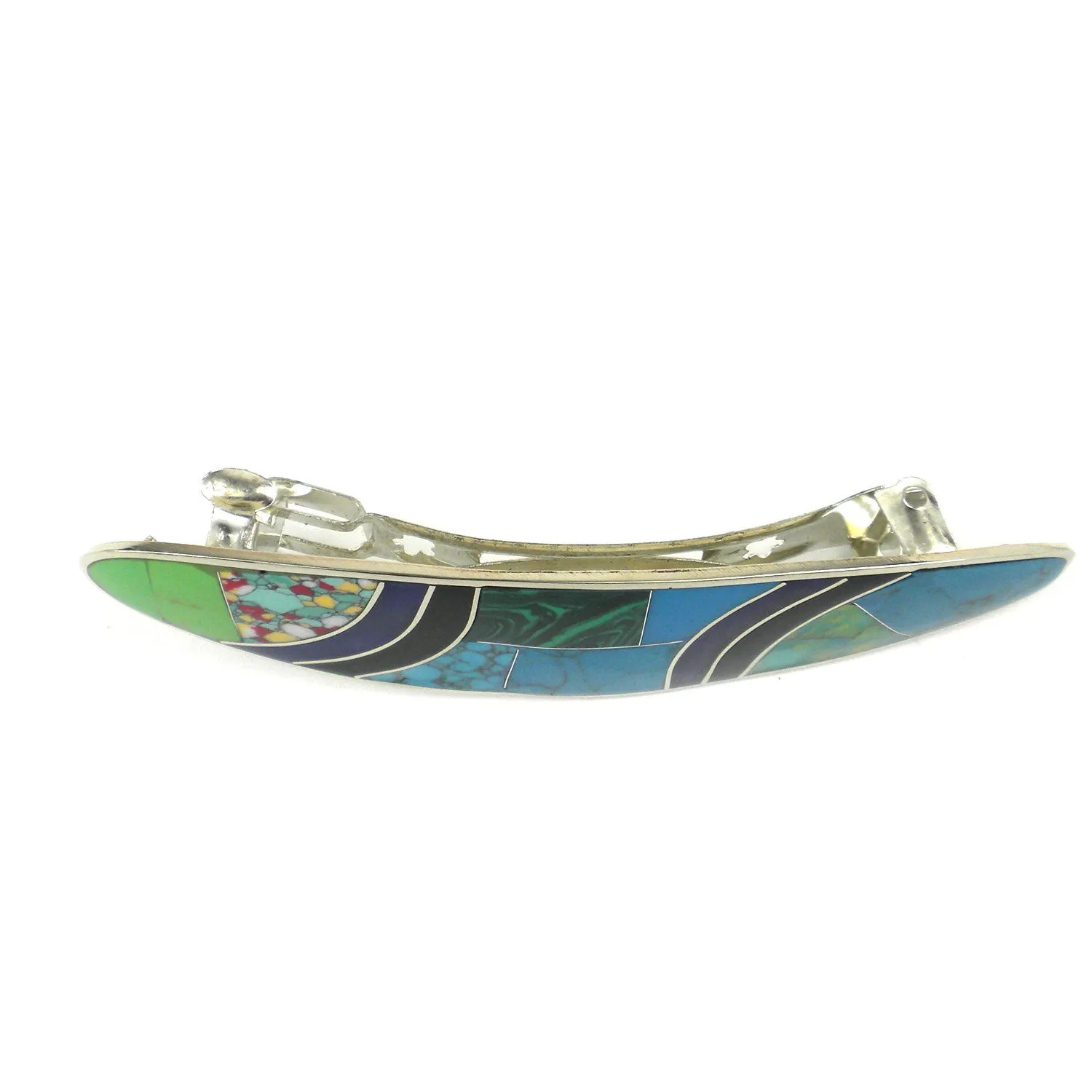 Oceanic Mosiac Hair Barrette Artisana