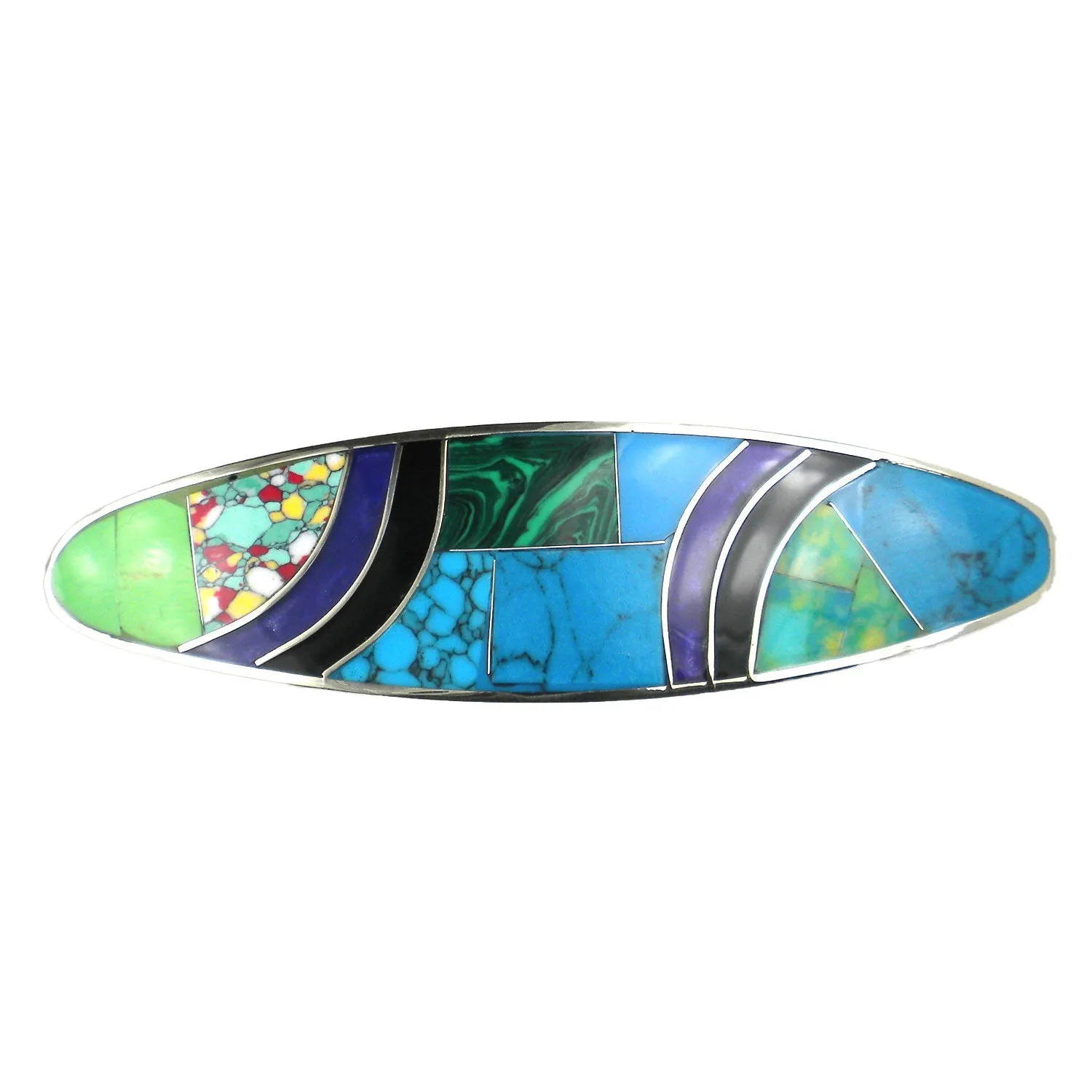 Oceanic Mosiac Hair Barrette Artisana