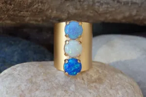 Opal Mother's Ring