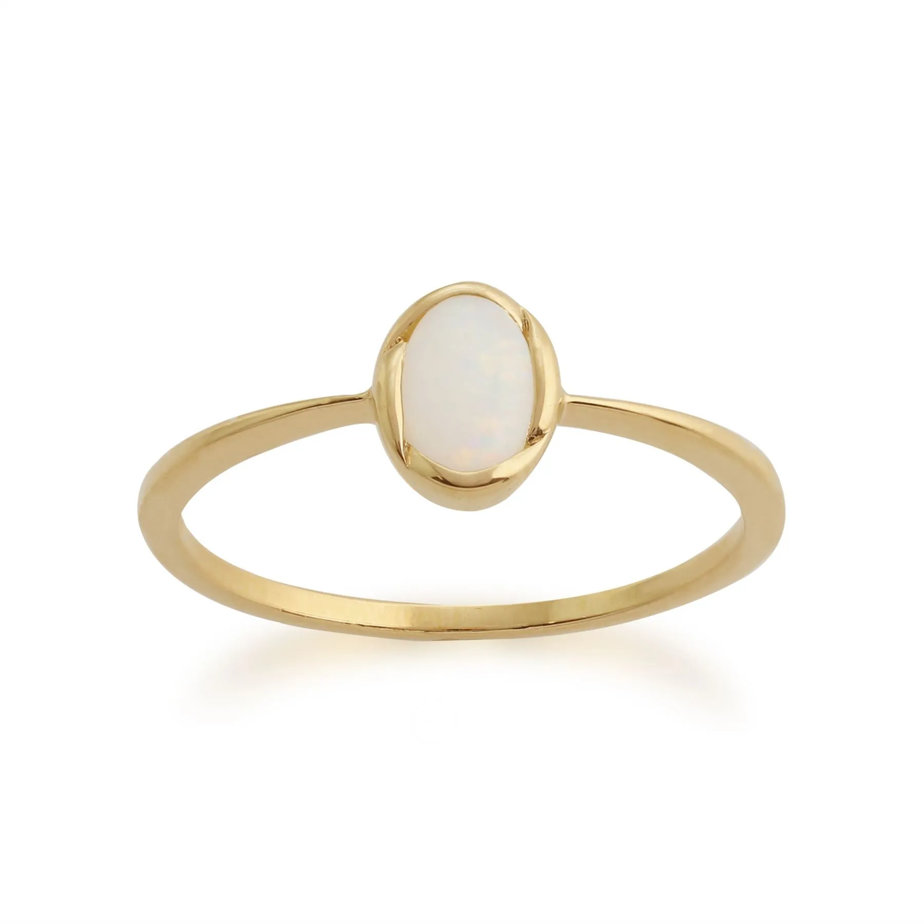 Opalring, 9 Karat Gelbgold 0.29ct Kt Opalring