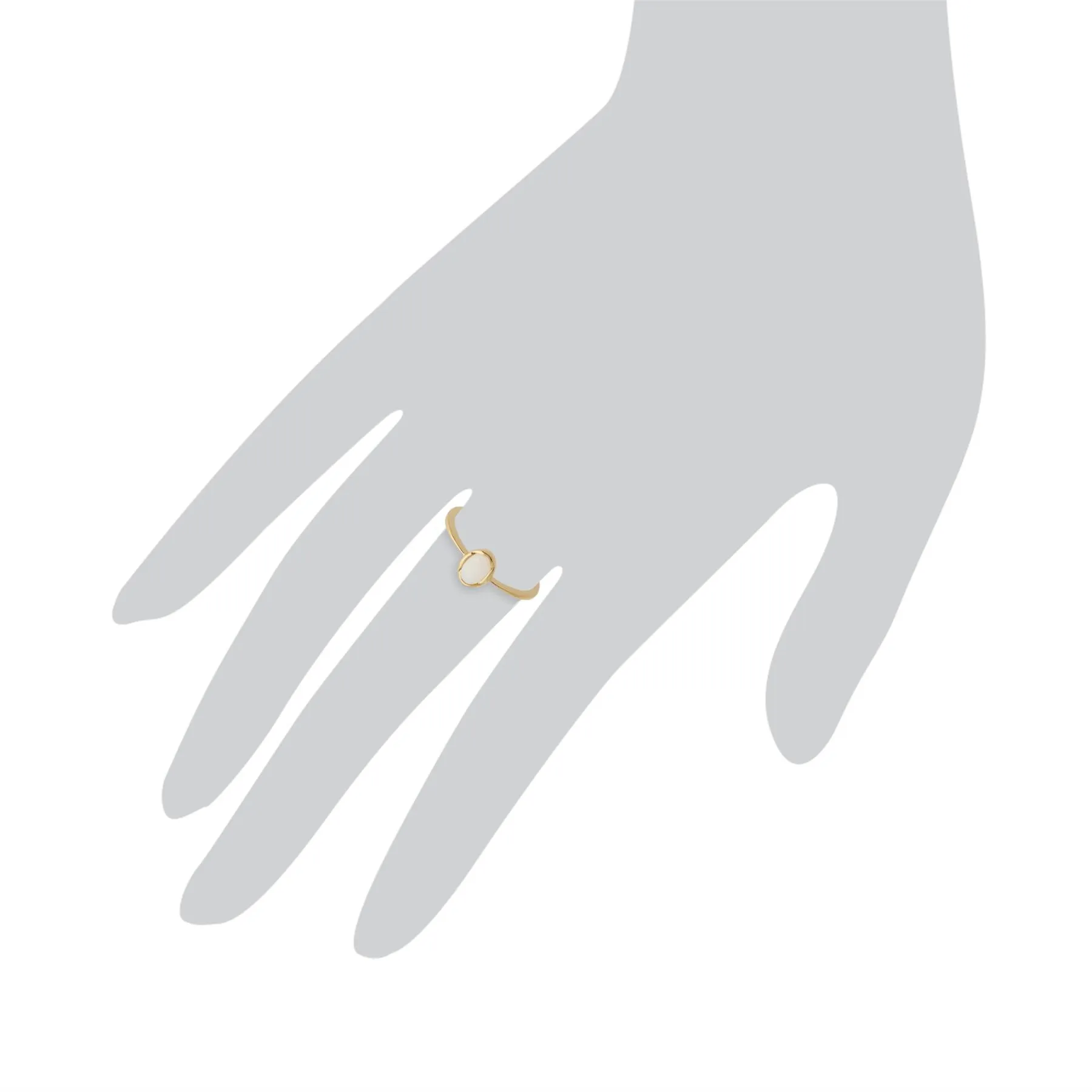 Opalring, 9 Karat Gelbgold 0.29ct Kt Opalring