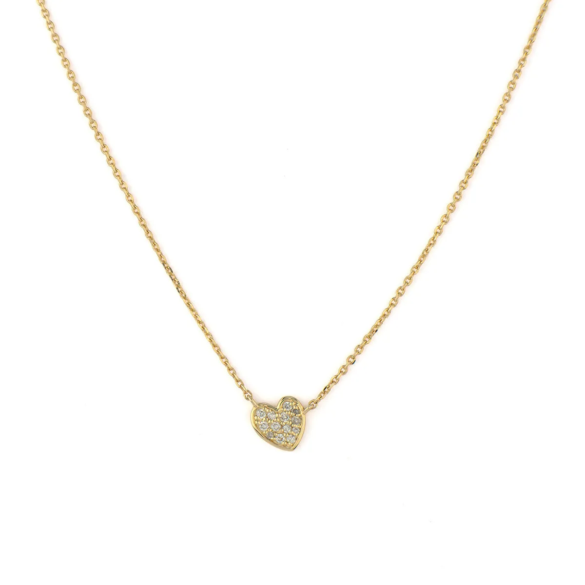 Pave Heart Necklace