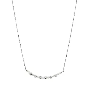 Pearl and Bead Bar Necklace