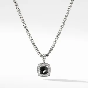 Pendant Necklace with Black Onyx and Diamonds