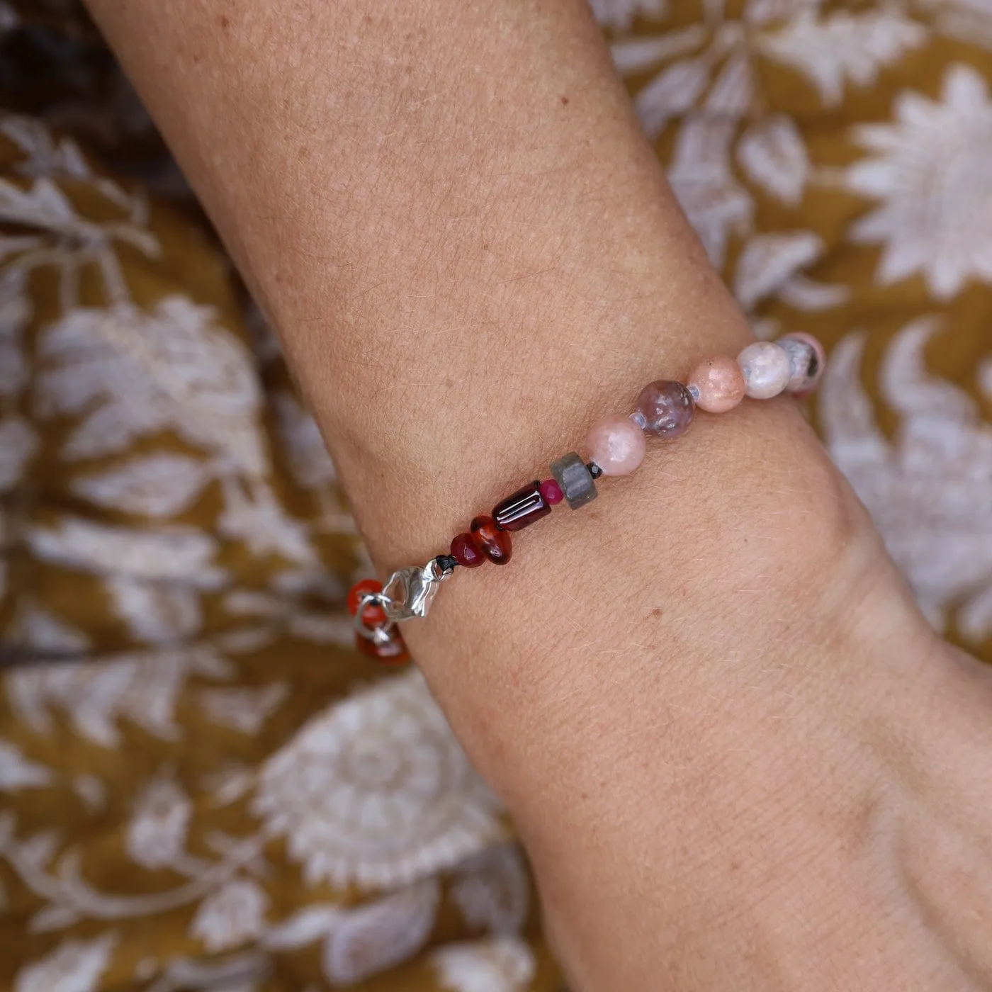 Pink Agate Mix Bracelet