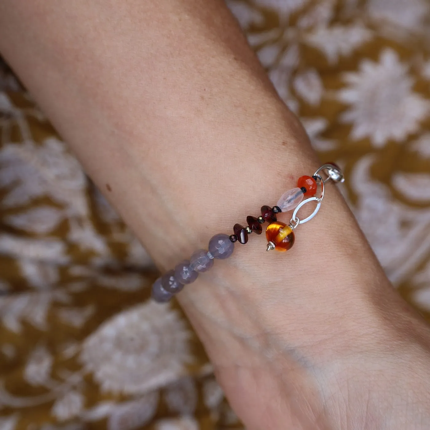 Pink Agate Mix Bracelet