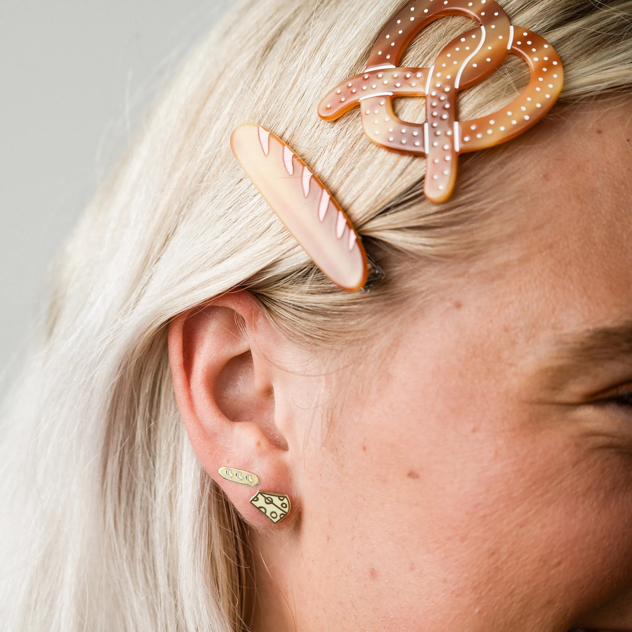 Pretzel Barrette Hair Clip by Jenny Lemons