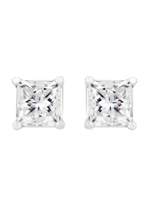 Princess Diamond Stud Earrings | 1.82 Carats