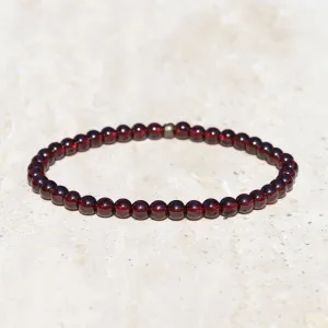 "Creativity" Garnet Delicate Bracelet