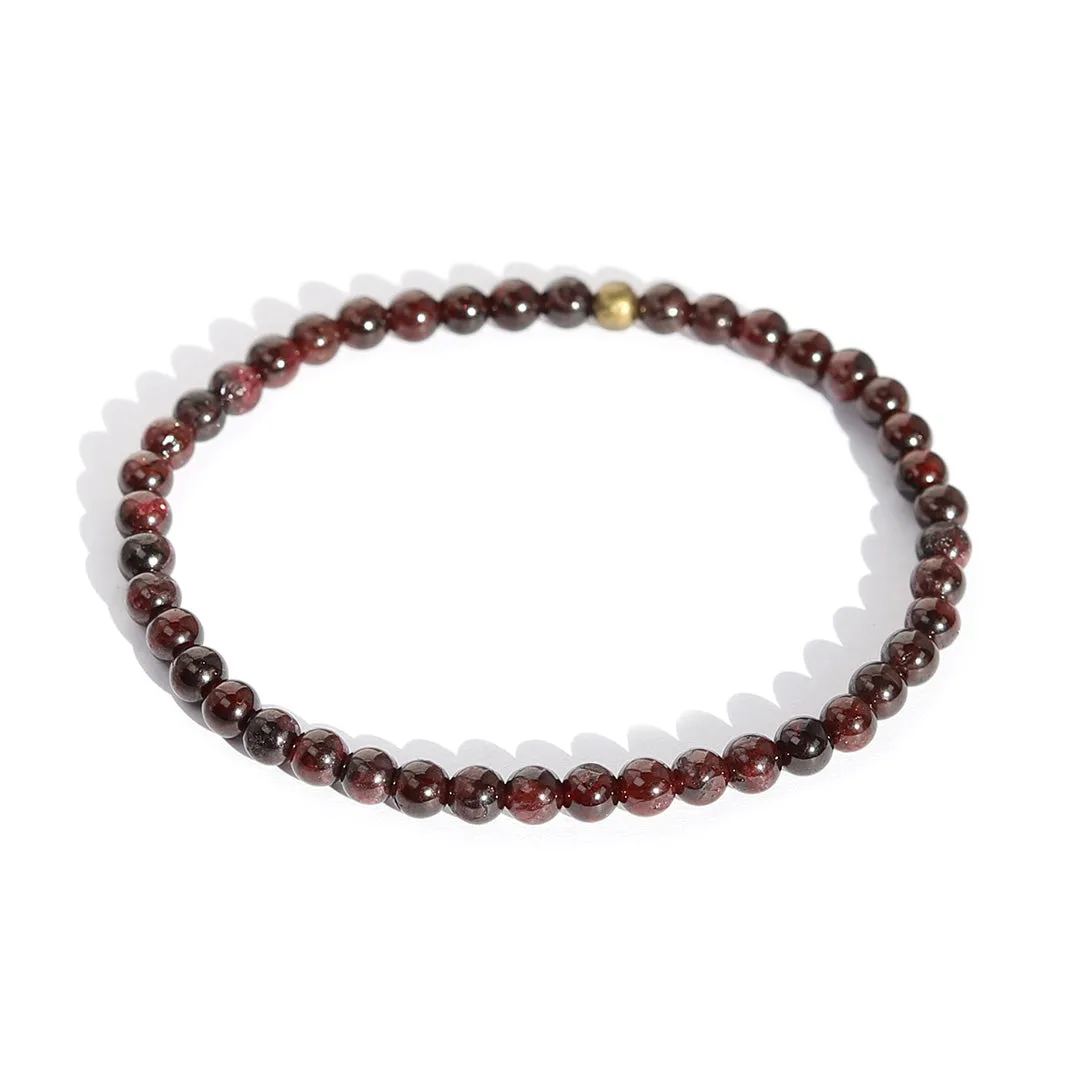 "Creativity" Garnet Delicate Bracelet