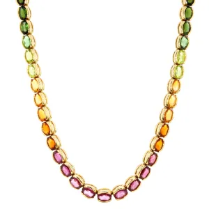 Rainbow Tennis Necklace