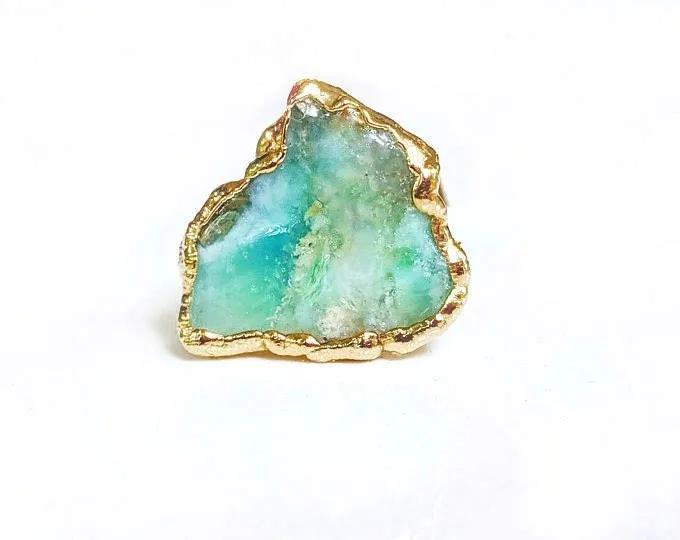 Raw Peruvian Opal ring