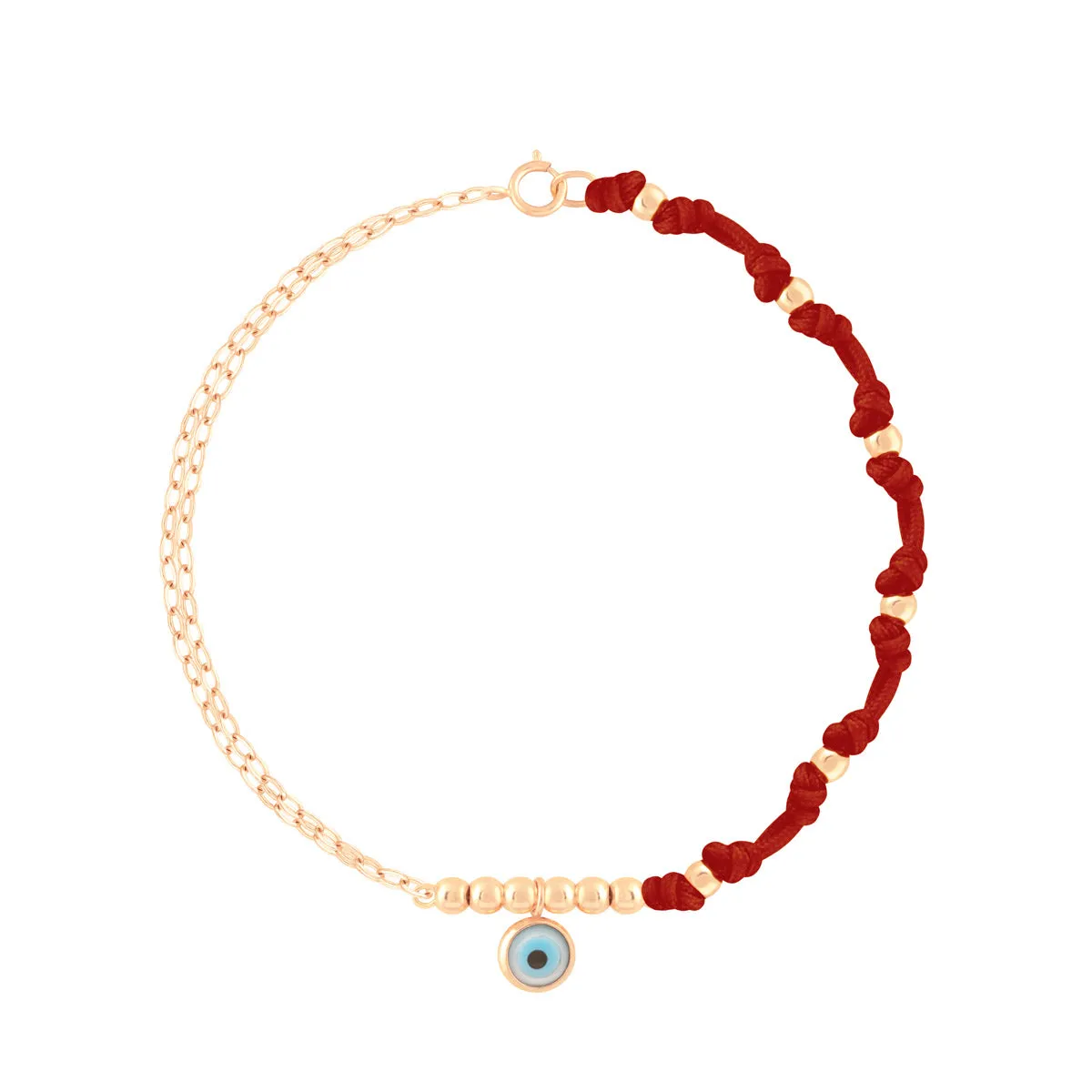 Red Eye and Orb Chain Bracelet