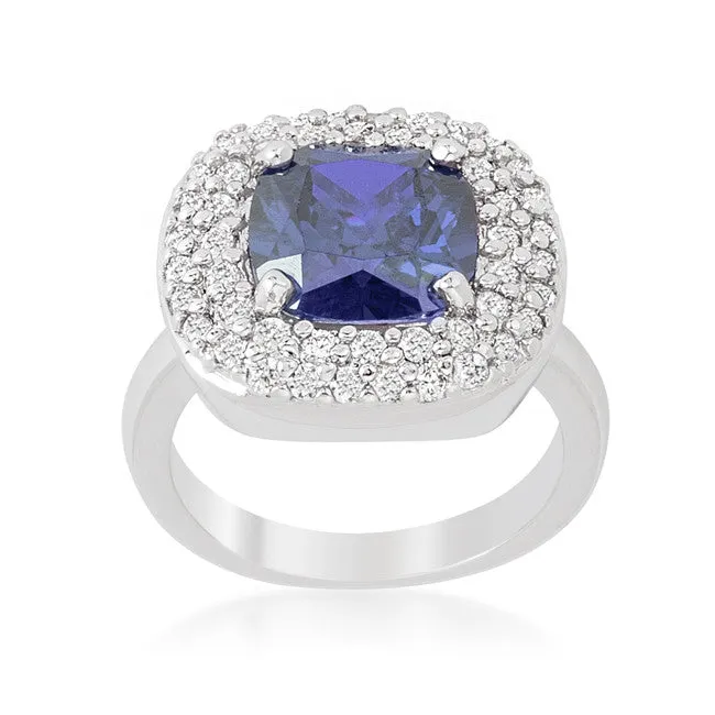 Regina Lavendar Purple Cushion Cut Cocktail Ring | 5ct