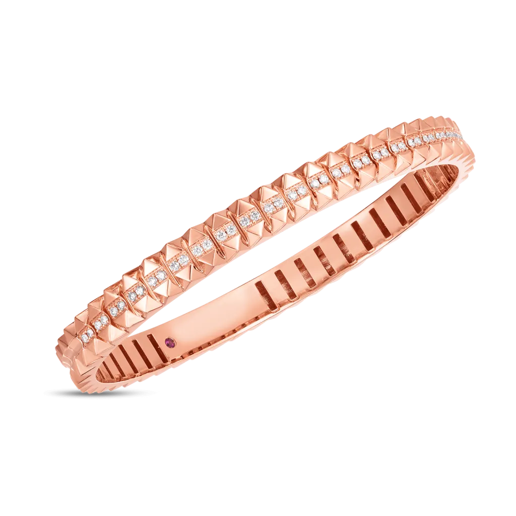 Roberto Coin 18k Rose Gold Obelisco Bangle Bracelet