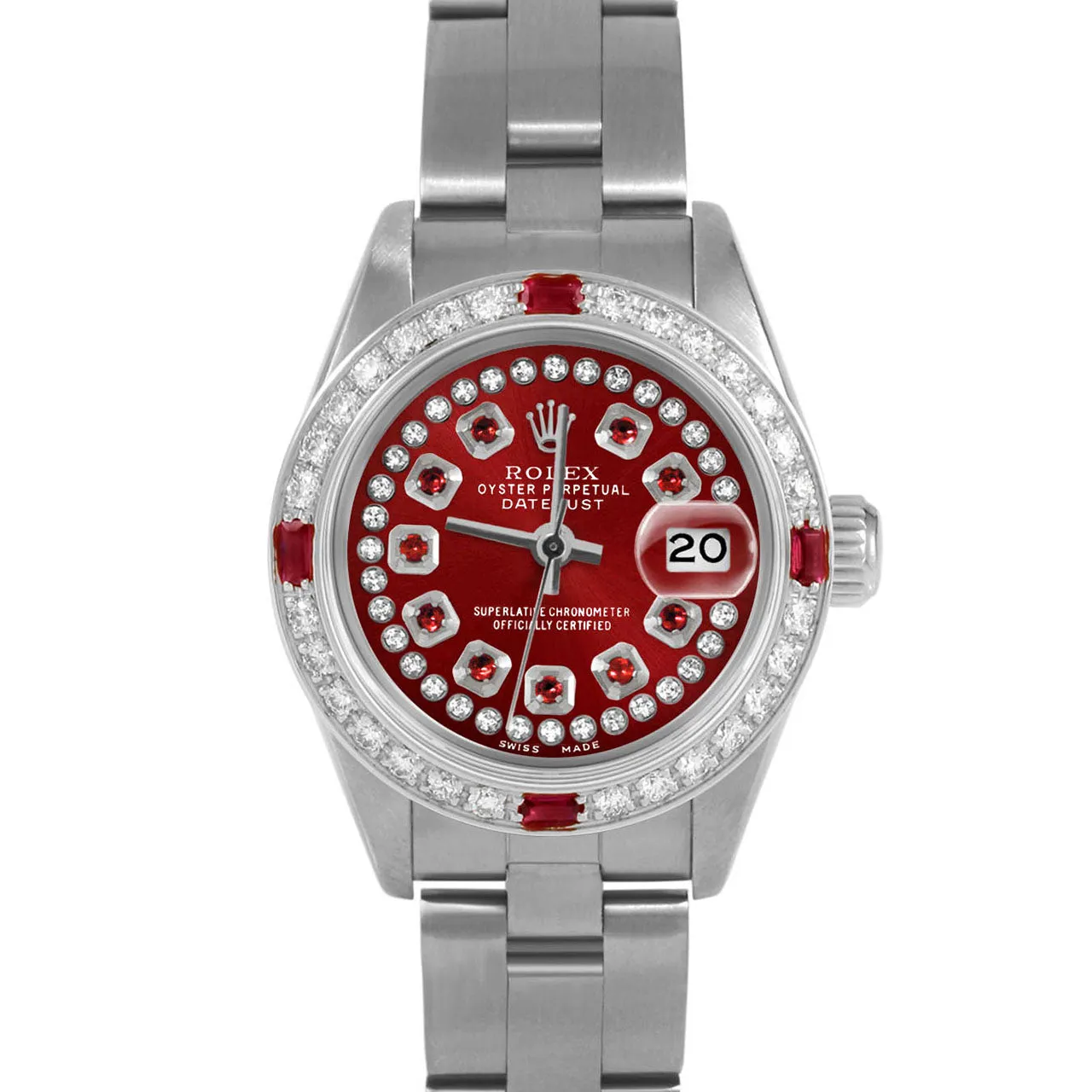 Rolex Datejust 26mm | 69174-RED-STRR-4RBY-OYS