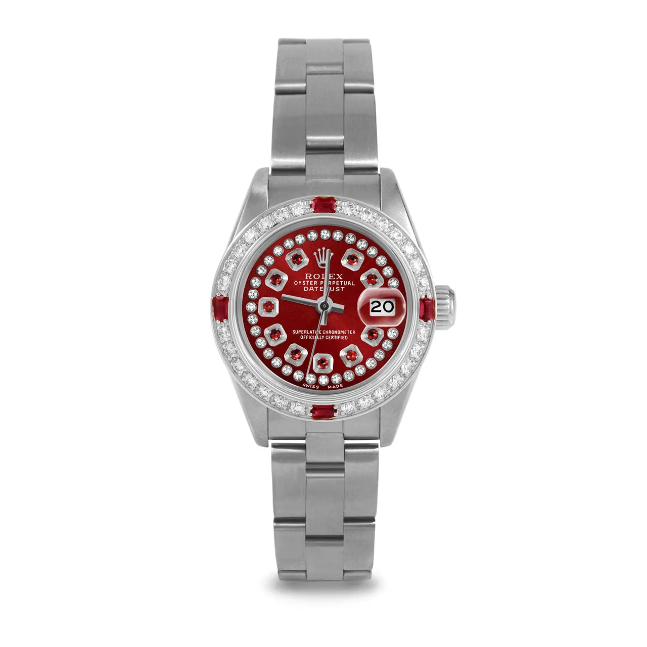 Rolex Datejust 26mm | 69174-RED-STRR-4RBY-OYS