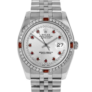 Rolex Datejust 36mm | 116234-SLV-STRR-4RBY-JBL