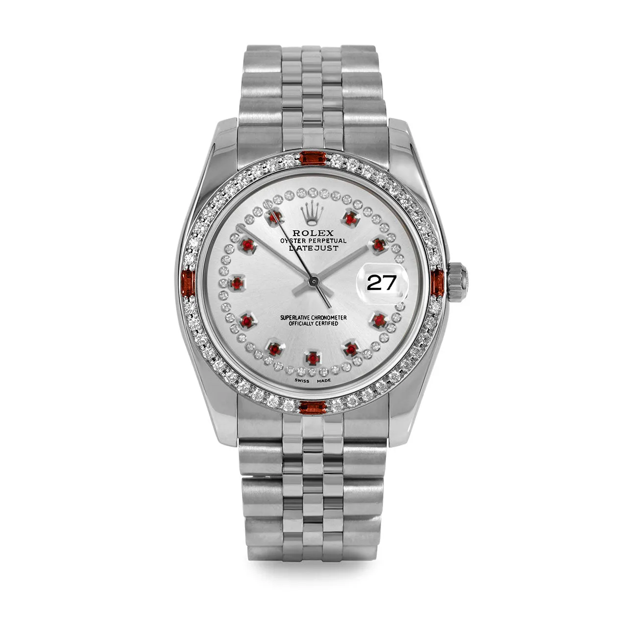 Rolex Datejust 36mm | 116234-SLV-STRR-4RBY-JBL