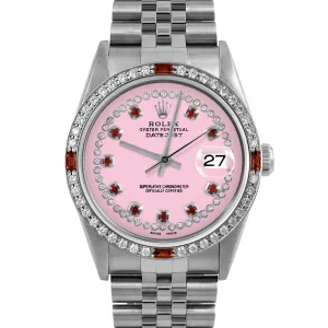 Rolex Datejust 36mm | 16234-PNK-STRR-4RBY-JBL