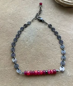 Rose Hip Berries Reflection Bracelet