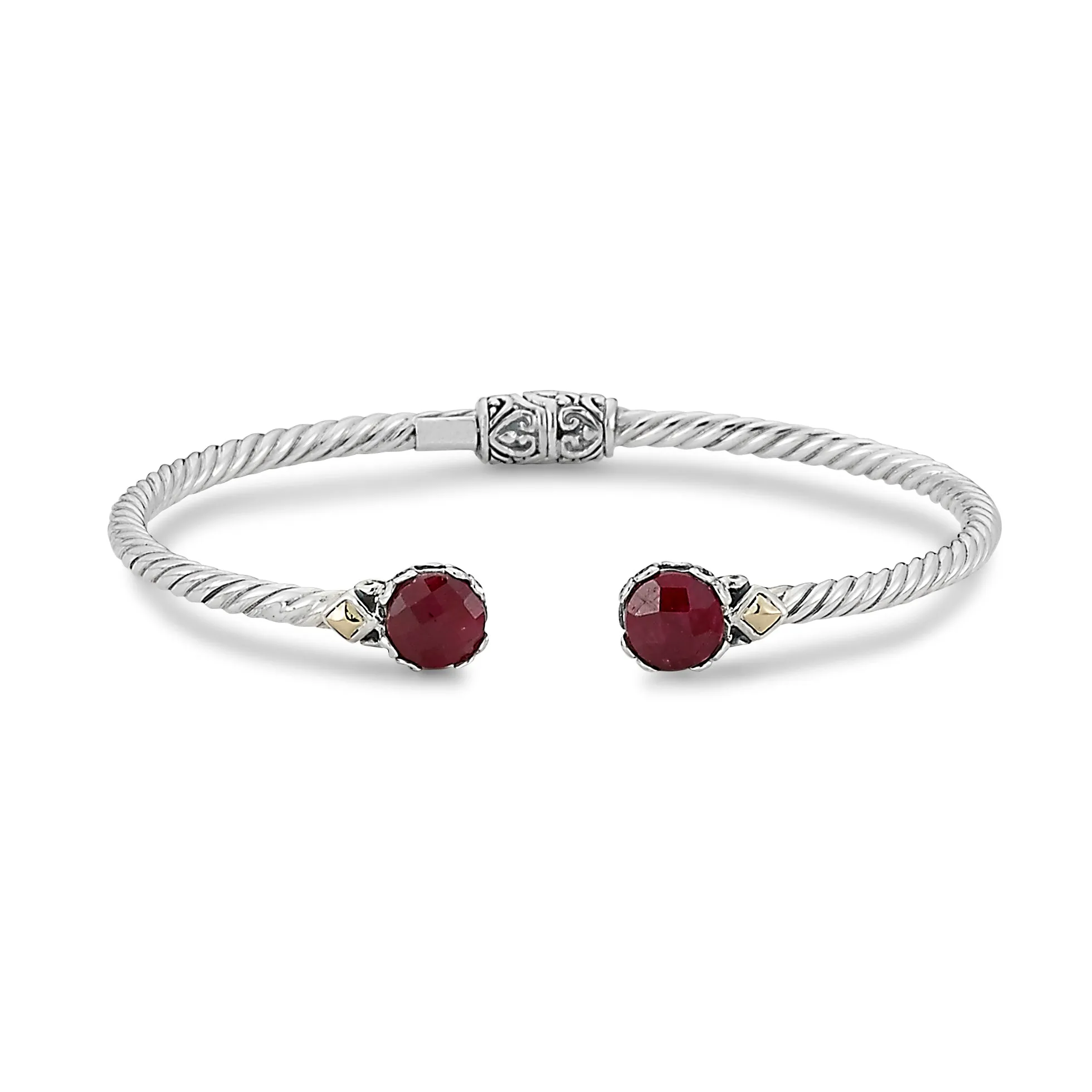 Samuel B. Ruby Birthstone Glow Bangle Bracelet - July