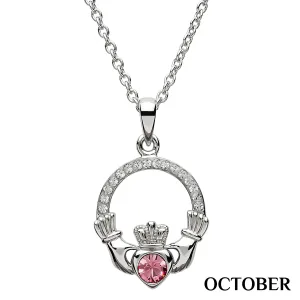 ShanOre Claddagh Birthstone October Necklace