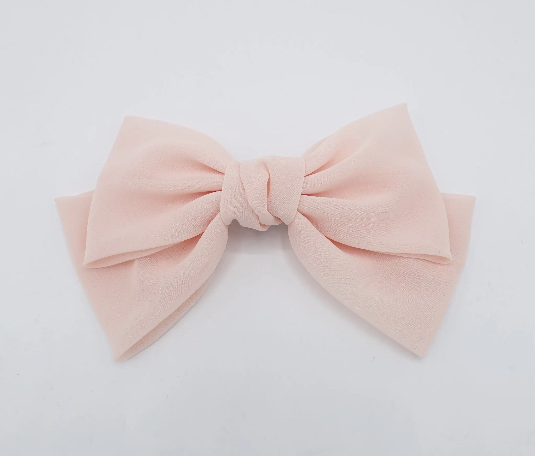 sheer chiffon big bow hair barrette women hair accessory