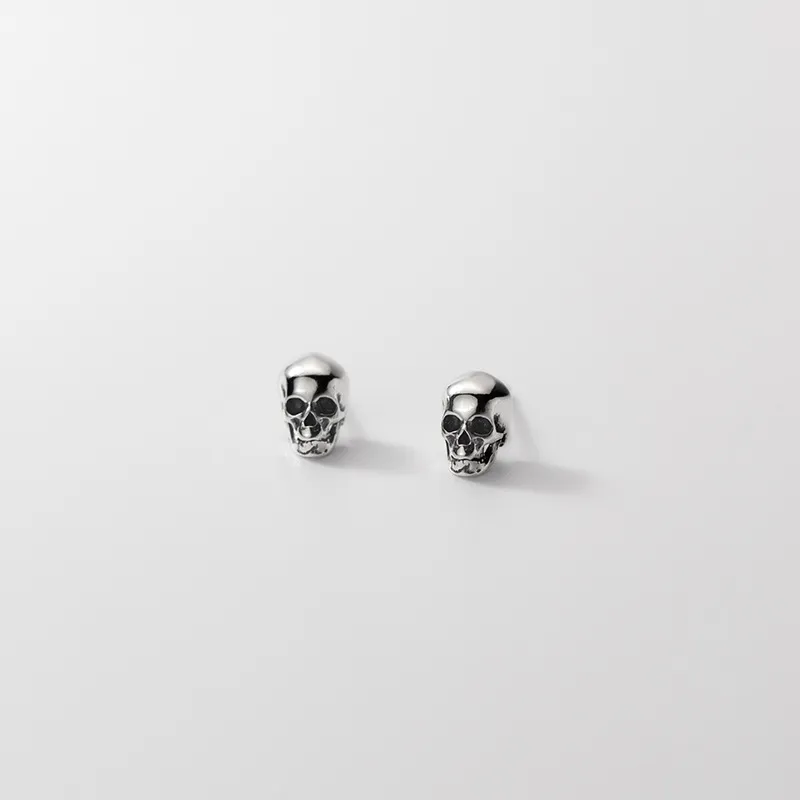 Silver Skull Earrings